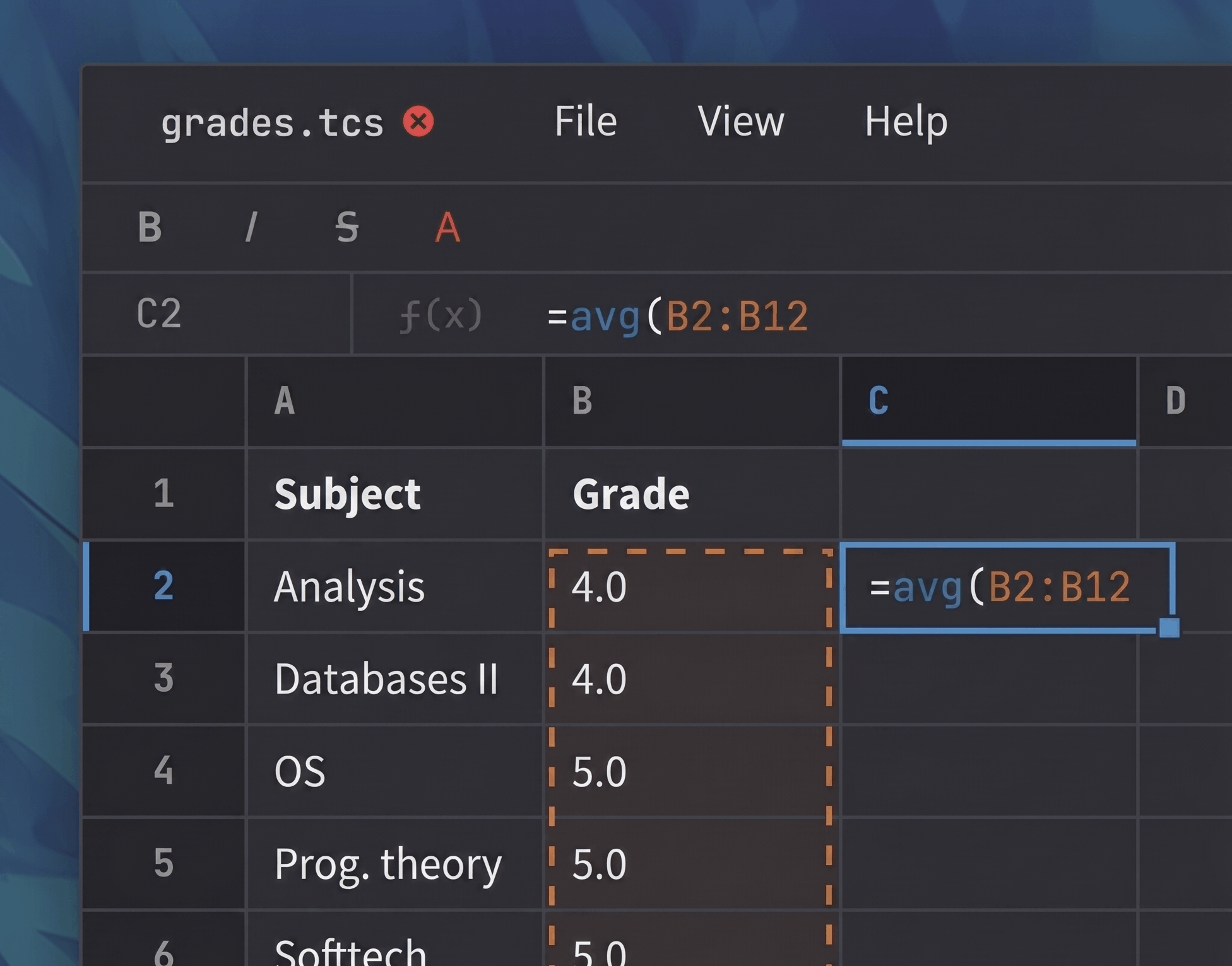 Screenshot of Tonic